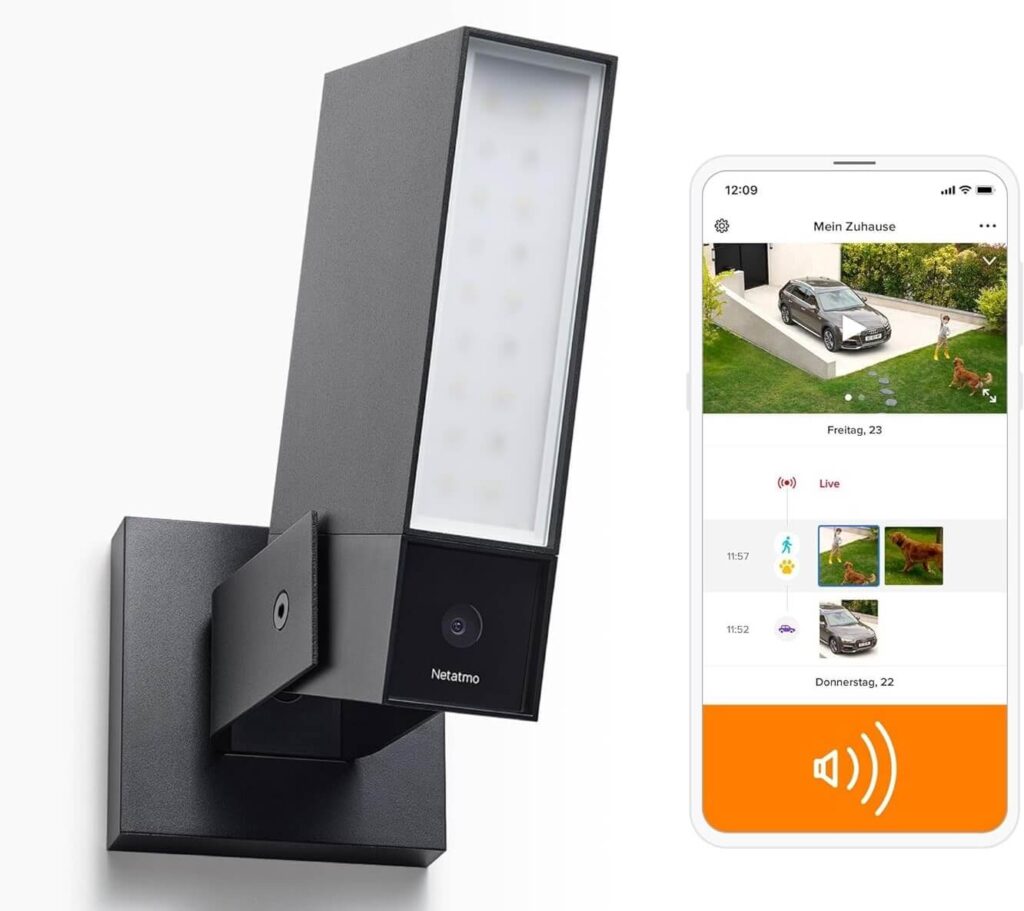 Netatmo AMZ Smarte Ueberwachungskamera mit Sirene