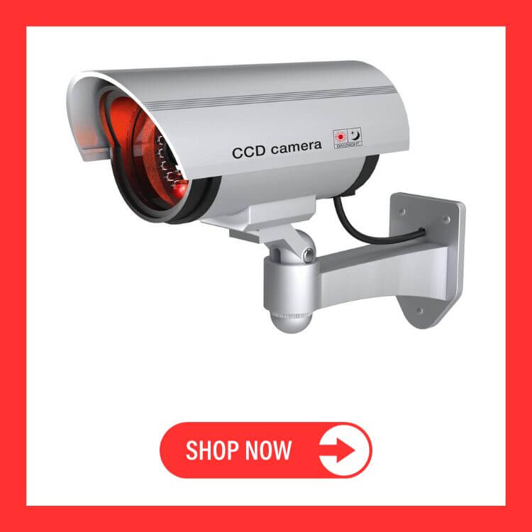 BASI Kamera-Attrappe mit blinkendem LED-Licht