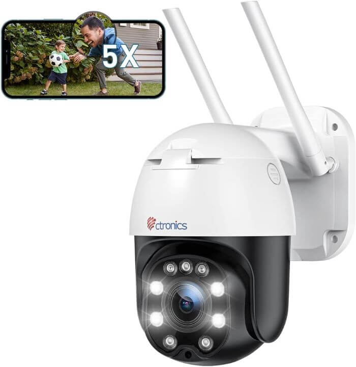 ctronics 5X Optischer Zoom Ueberwachungskamera